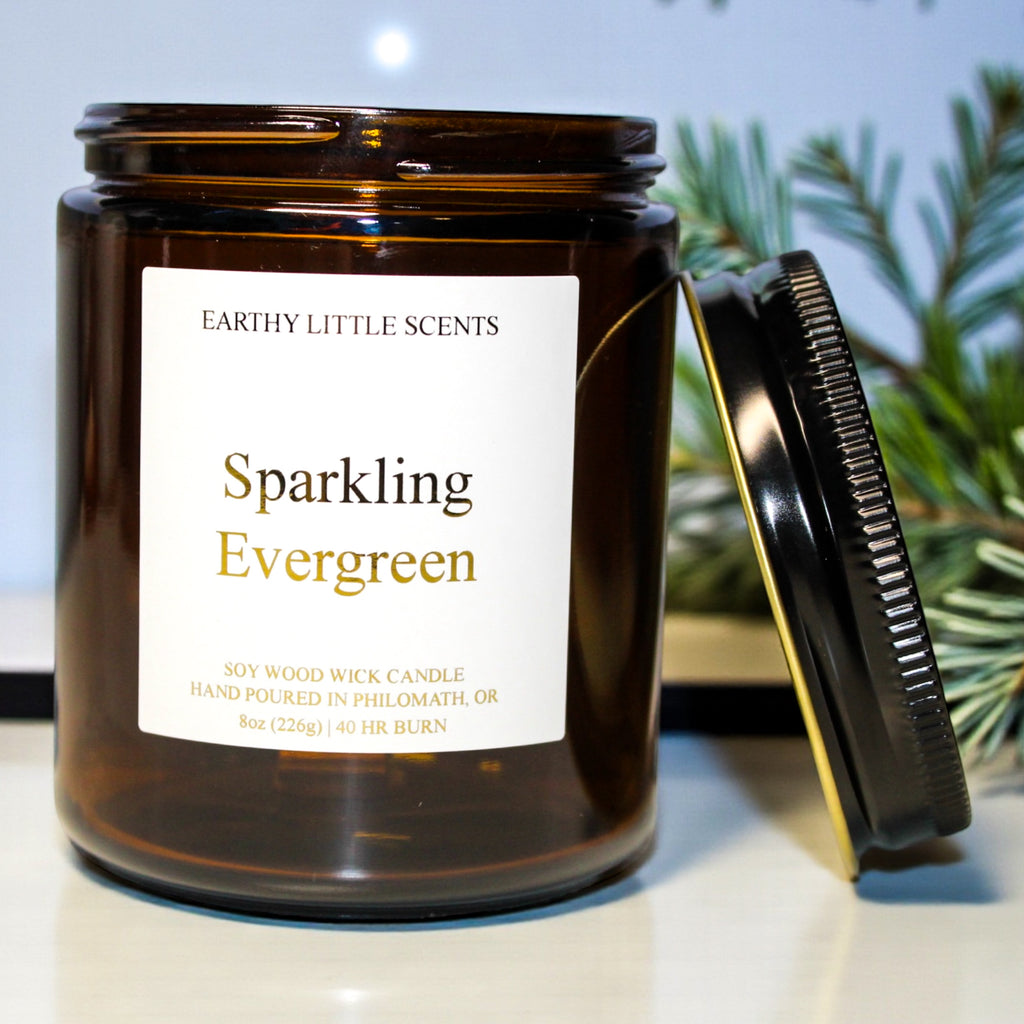 Sparkling Evergreen Candle